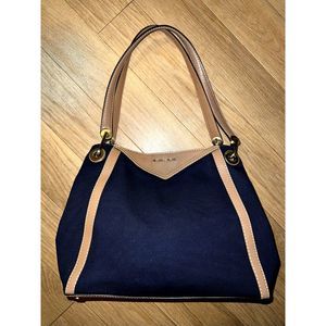 Michael Kors Navy and Tan Tote Bag